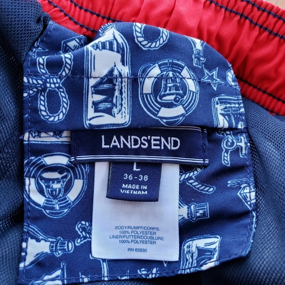 Lands' End Men's Swim Trunks ~ Nautical Theme - Picture 2 of 5
